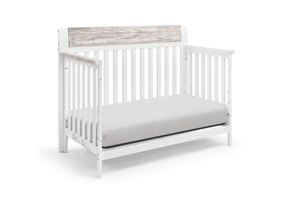 Hayes 4-in-1 Convertible Crib White/Natural