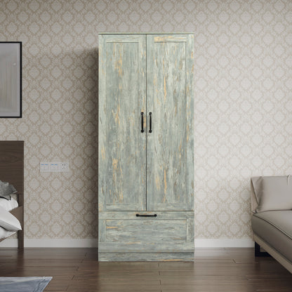 High wardrobe and kitchen cabinet with 2 doors,Grey