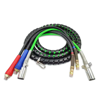 15FT 3-in-1 Wrap Set Air Line Hose Assemblies for Semi Truck Tractor Trailer