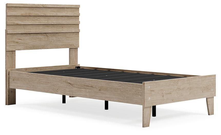 Ashley Oliah Natural Contemporary Twin Panel Platform Bed EB2270B5