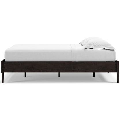 Ashley Piperton Black Contemporary Full Platform Bed EB5514-112