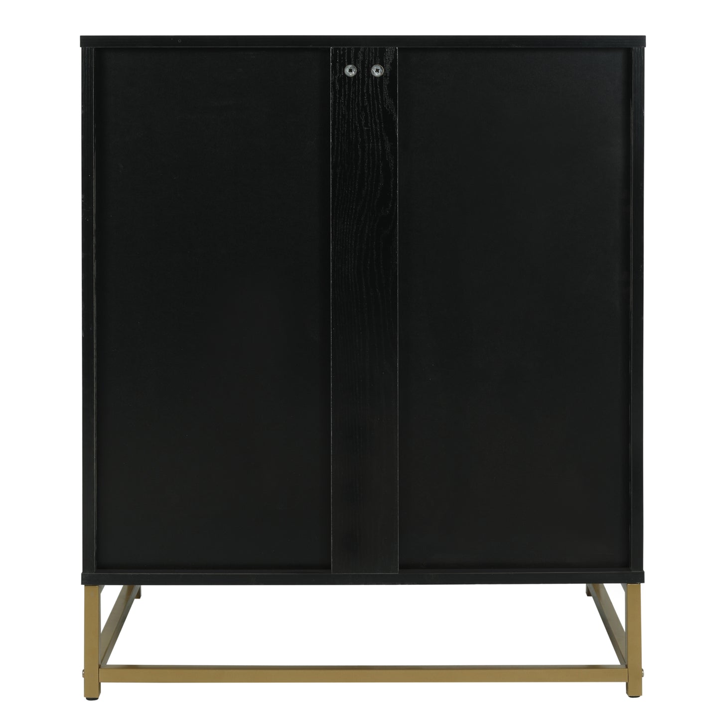 Black Storage Cabinet with Glass Door, Sideboard Buffet Cabinet for Kitchen,Dining Room