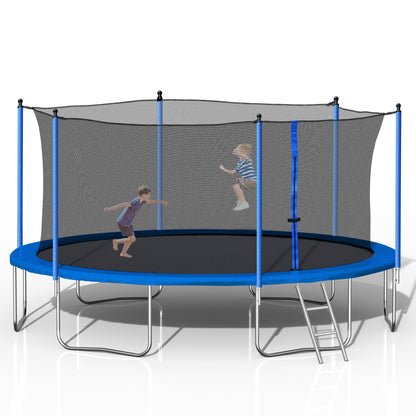 14FT TRAMPOLINE (STEEL TUBE,LADDER)