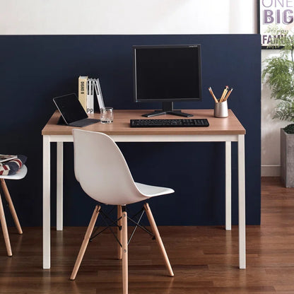 Harry Contemporary Wood and Metal Computer Desk in Oak