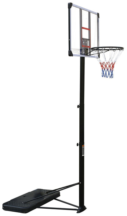 Portable Basketball Hoop System Height Adjustable Basketball Stand for Teens Adults Indoor Outdoor w/Wheels, 43 Inch Backboard