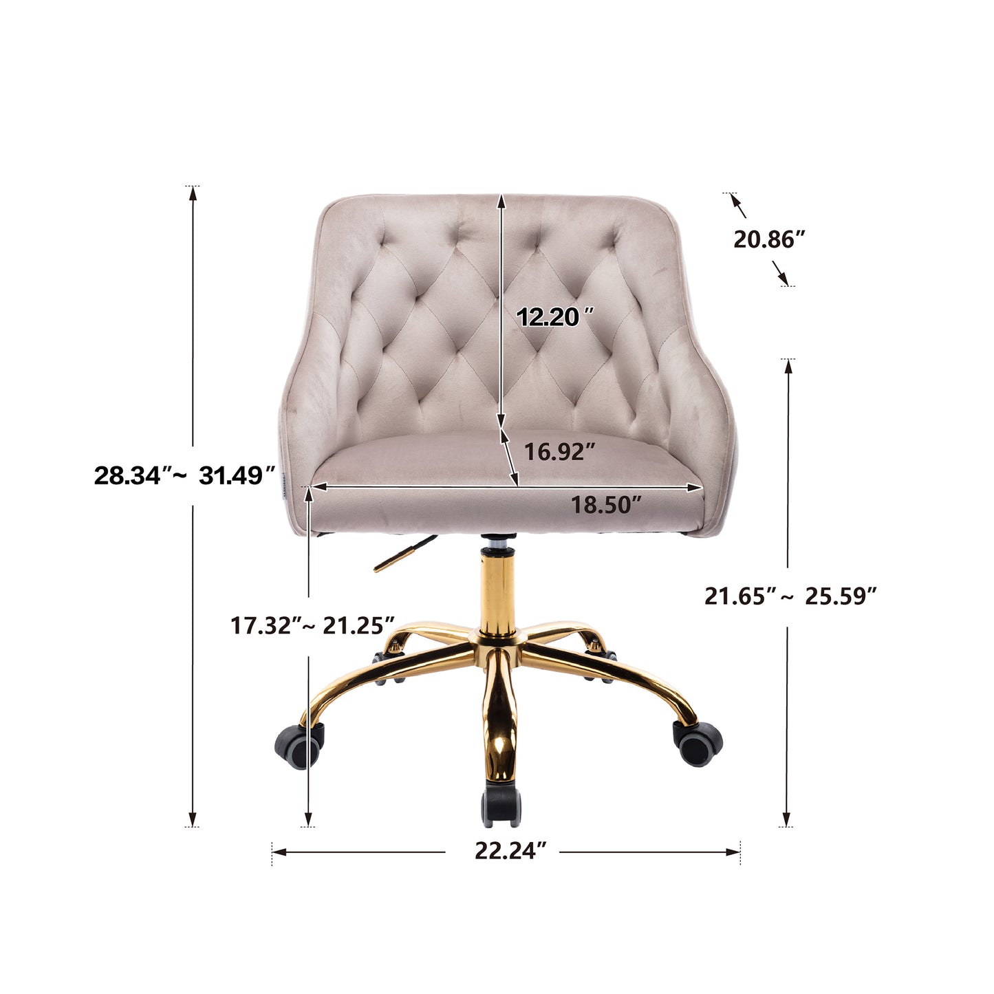 COOLMORE   Swivel Shell Chair for Living Room/Bed Room, Modern Leisure office Chair