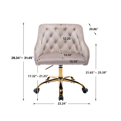 COOLMORE   Swivel Shell Chair for Living Room/Bed Room, Modern Leisure office Chair