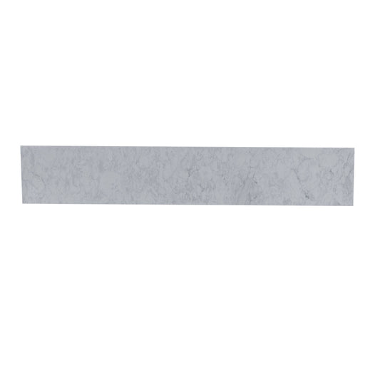 Montary carrara gray engineered stone vanity top side backsplash