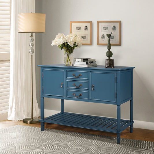 Pactolus 45"Console Table with Drawers and with Shelves