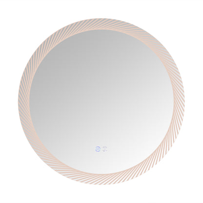 24 Inch Switch-Held Memory LED Mirror, Wall-Mounted Vanity Mirrors, Bathroom Anti-Fog Mirror, Dimmable Bathroom Mirror