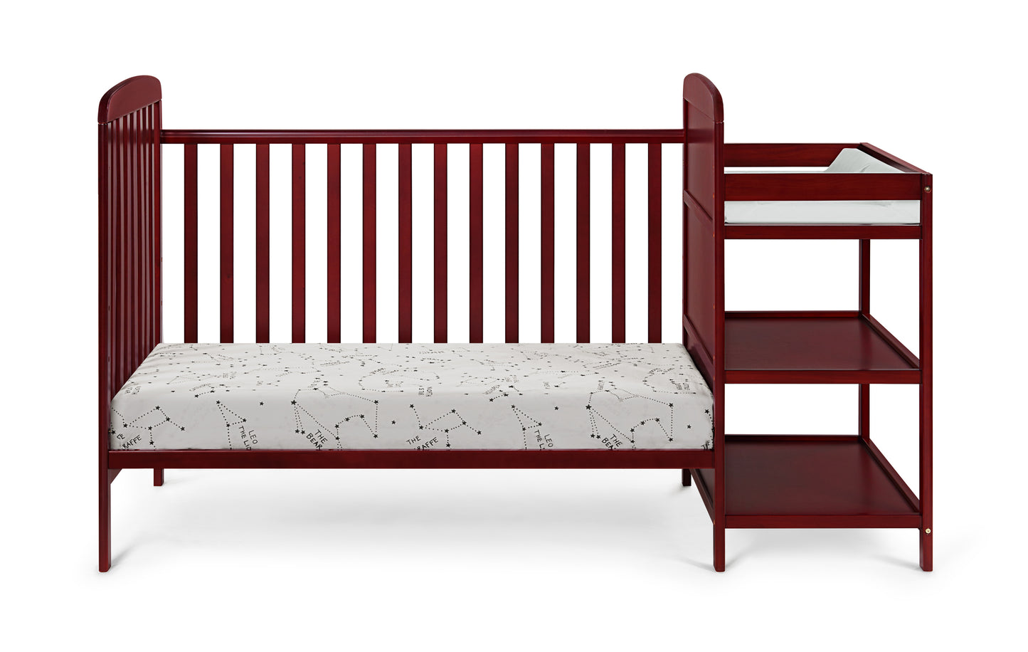 Ramsey Crib and Changer Combo Cherry