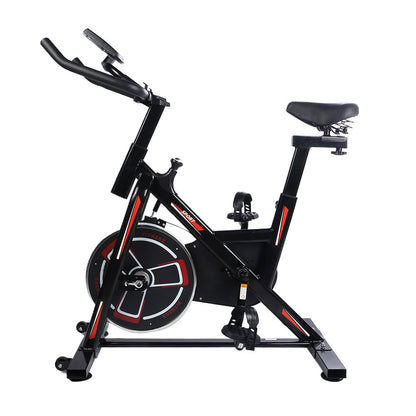 YSSOA Indoor Cycling Bike, Stationary Exercise Bike with iPad Mount and Comfortable Seat Cushion, Silent Belt Drive, Spinning Bikes with Resistance for Home Gym Cardio Fitness Training