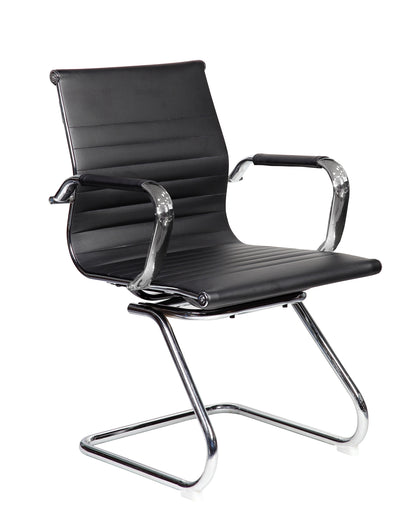 Techni Mobili Modern Visitor Office Chair, Black