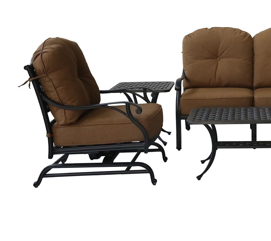 Club Motion Chair, Brown, Set of 2