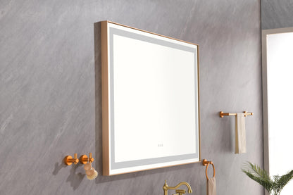 LTL needs to consult the warehouse address48*36 LED Lighted Bathroom Wall Mounted Mirror with High Lumen+Anti-Fog Separately Control