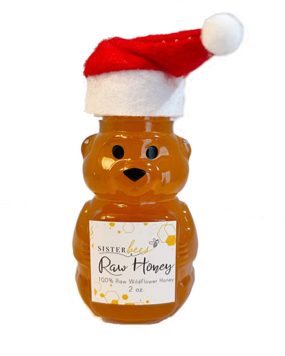 Honeycomb Ornament & Festive Bear Gift Set by Sister Bees