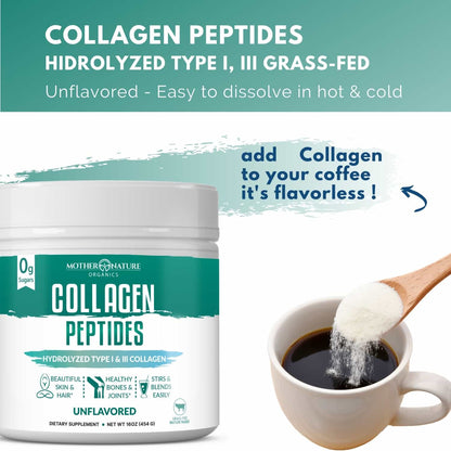 Collagen Peptides Powder by Mother Nature Organics
