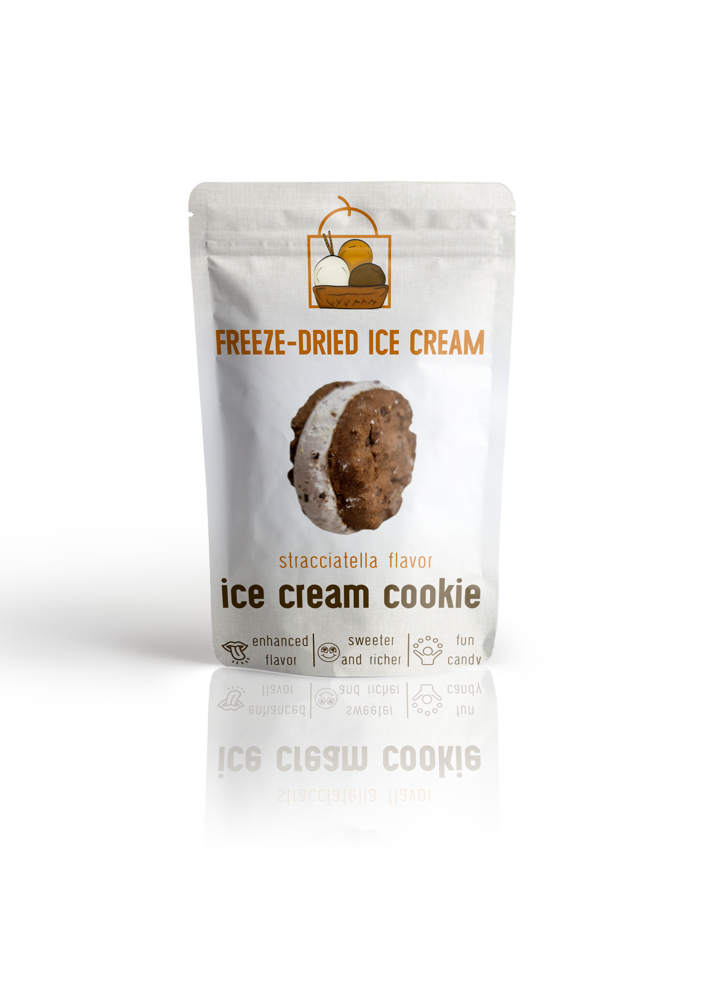 Freeze-Dried Ice Cream Cookie - Stracciatella by The Rotten Fruit Box