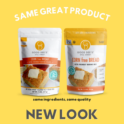 Corn (free) Keto Bread Mix - Gluten Free and No Added Sugar by Good Dee's