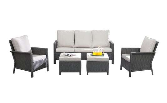 outdoor wicker sectional sofa set 1S+1S+3S0