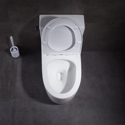 1.28 GPM (Water Efficient) One-Piece ADA Elongated Toilet, Soft Close Seat Included (cUPC Approved) - 28.7"x16.5"x28.7"