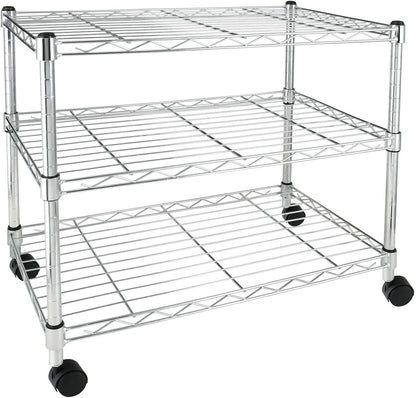 Simple Deluxe Heavy Duty 3-Shelf Shelving Unit, 24" D x 14"W x 20" H, 3 Tier