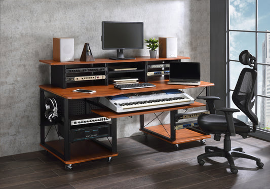 ACME Megara Music Desk, Cherry & Black Finish OF00988