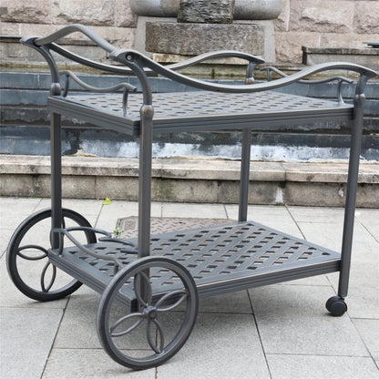 Tea Cart, Dark Lava Bronze