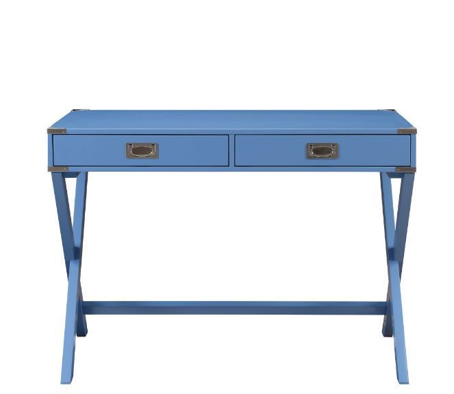 ACME Amenia Writing Desk, Blue Finish 93000