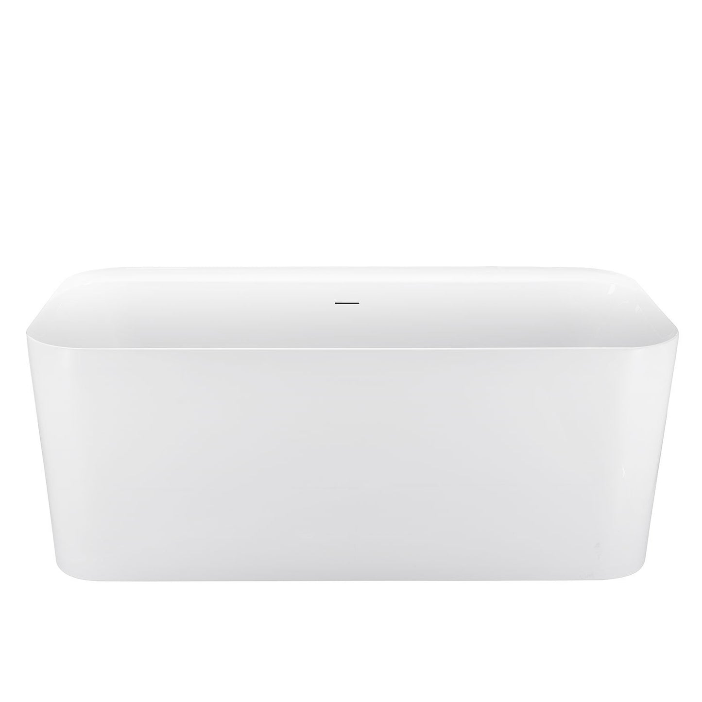 59" 100% Acrylic Freestanding Bathtub，Contemporary Soaking Tub，white Bathtub