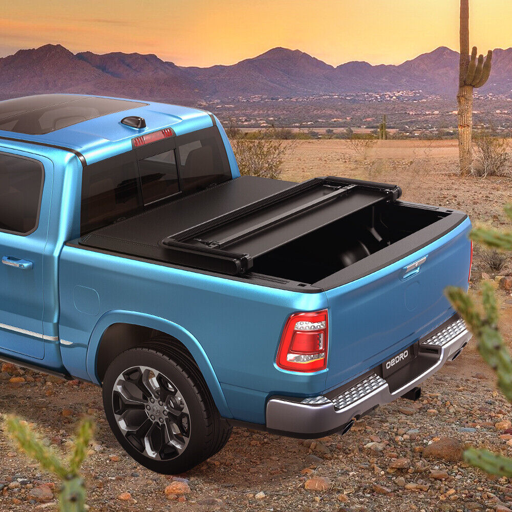 5.8FT Soft Tri-Fold Tonneau Cover Truck Bed For 2019-2022 Chevy Silverado Sierra 1500