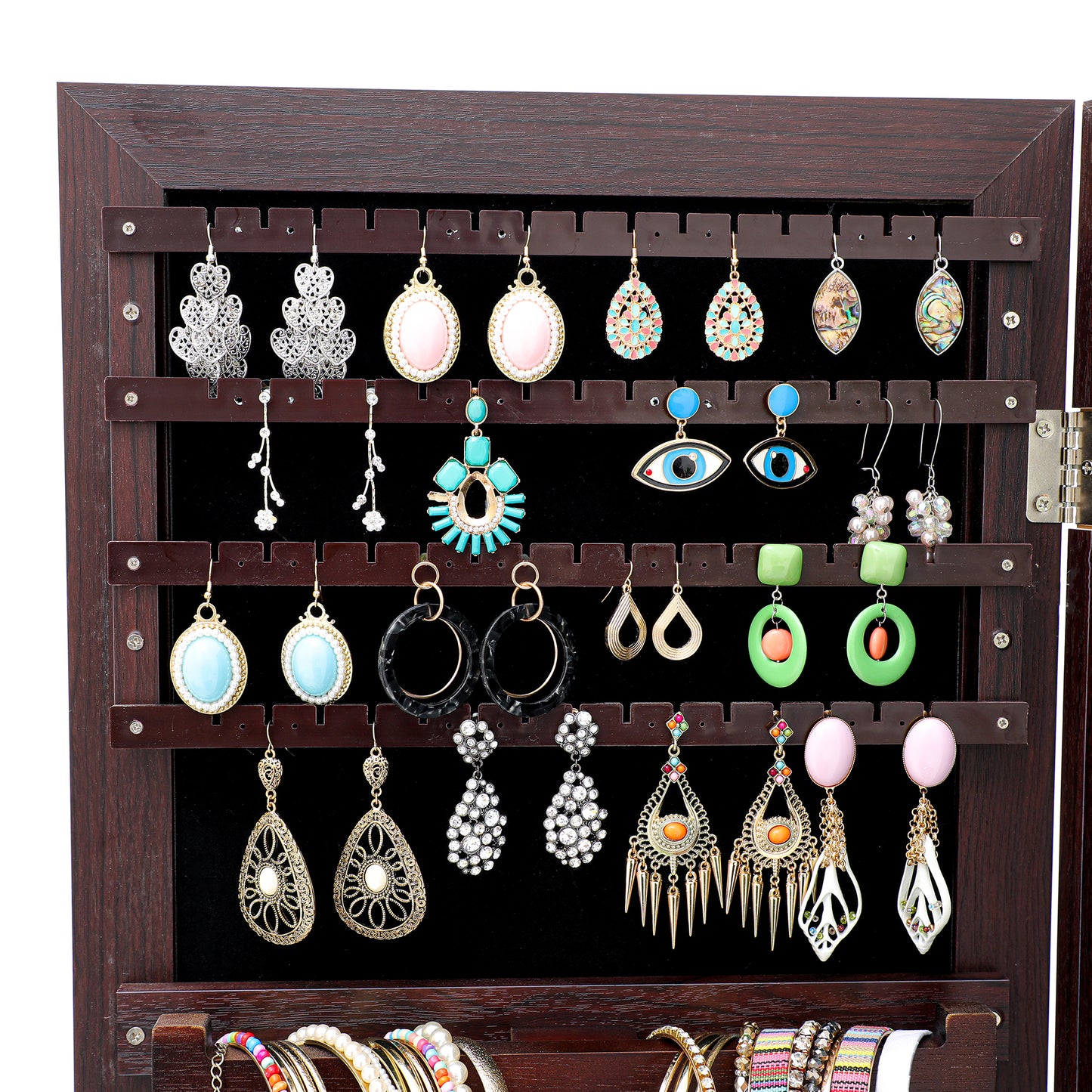 Fashion Simple Jewelry Storage Mirror Cabinet Can Be Hung On The Door Or Wall