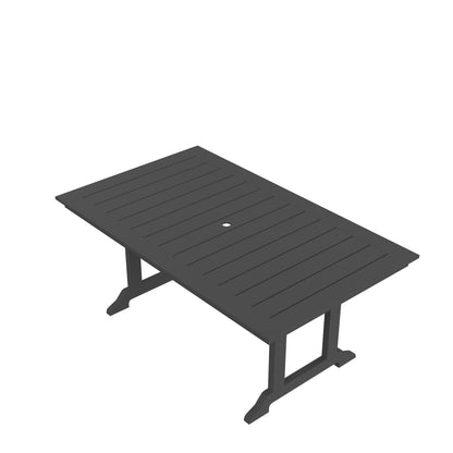 HDPE Dining Table, Gray