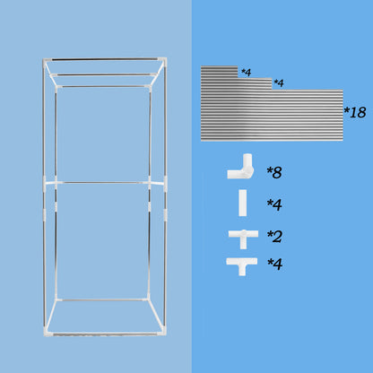 Portable Plus Type Full Size Far Infrared Sauna tent. Spa, Detox ,Therapy and Relaxation at home.Larger Space,Stainless Steel Pipes Connector Easy to Install.FCC Certification--Black(Blue binding)