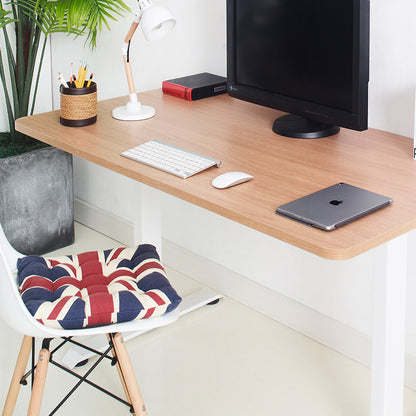 Gauss Contemporary Wood and Metal Computer Desk in Maple