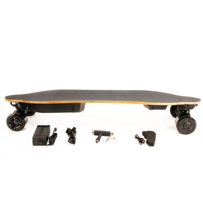 600W*2 dual hub motors electric longboard 36V 9600mah battery electronic electric skateboard