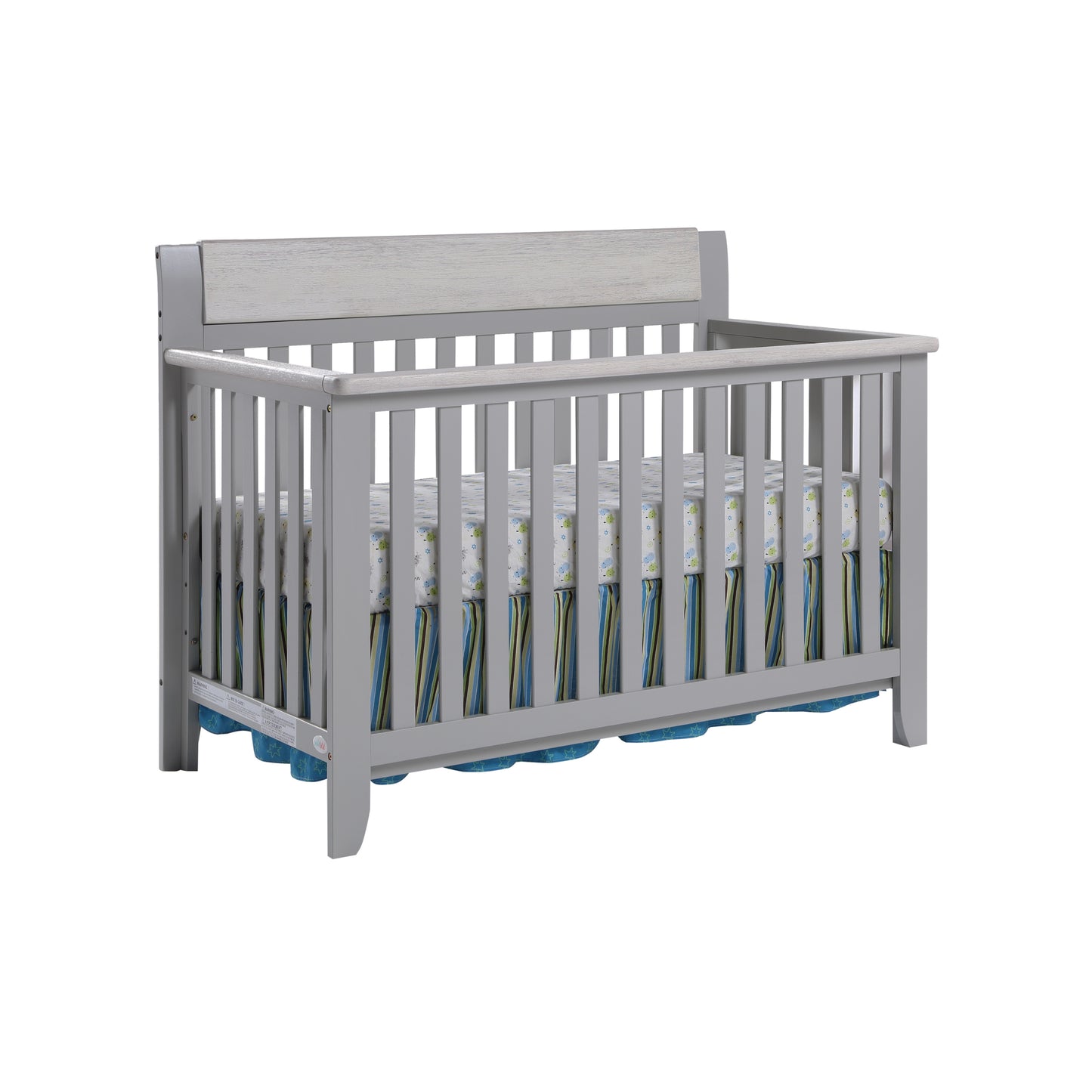 Hayes 4-in-1 Convertible Crib Gray/Weathered Granite