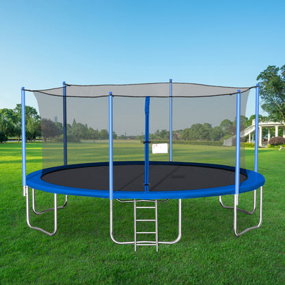 NEW  16FT TRAMPOLINE(STEEL TUBE,LADDER)