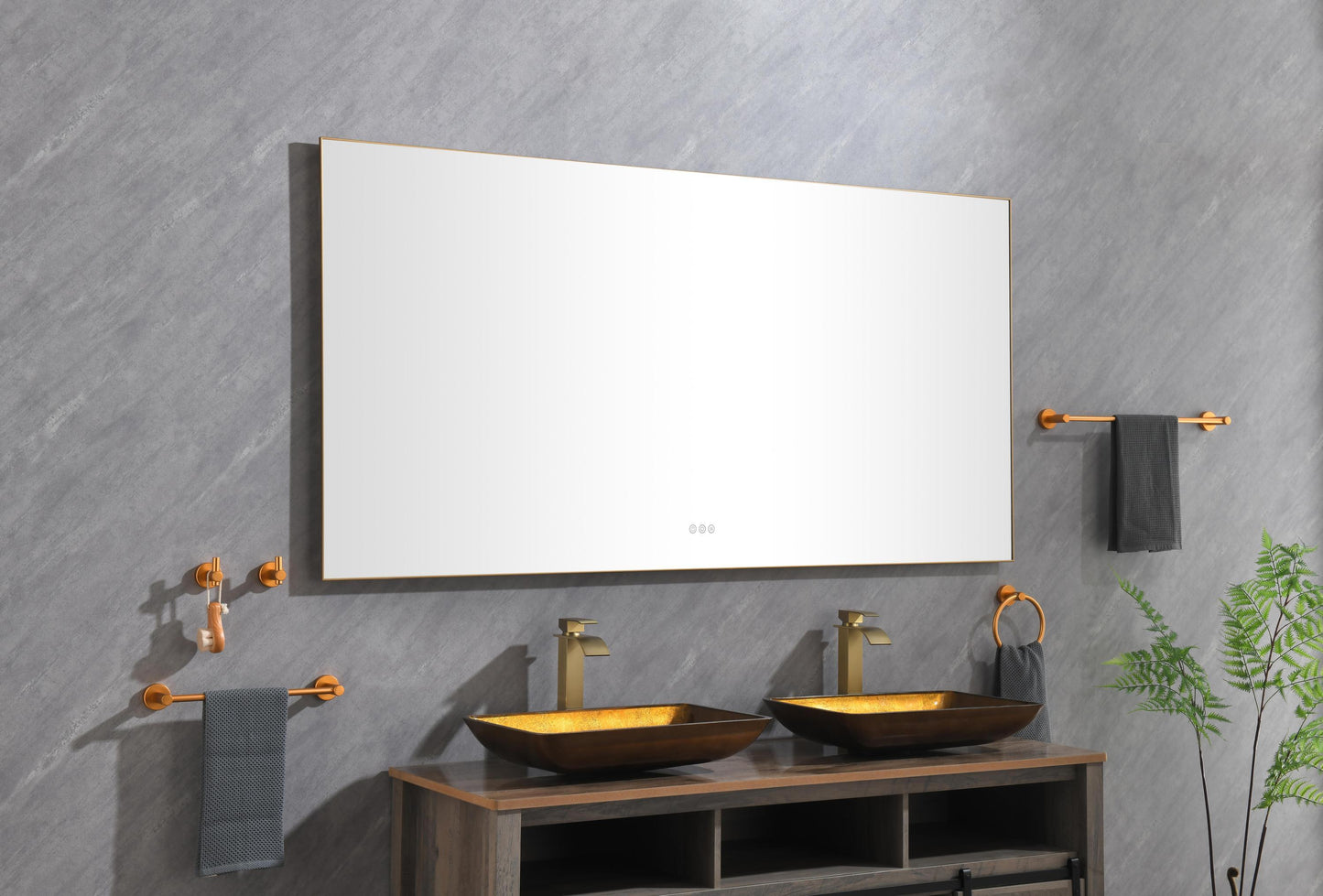 LTL needs to consult the warehouse addressSuper Bright Led Bathroom Mirror with Lights, Metal Frame Mirror Wall Mounted Lighted Vanity Mirrors for Wall, Anti Fog Dimmable Led Mirror for Makeup