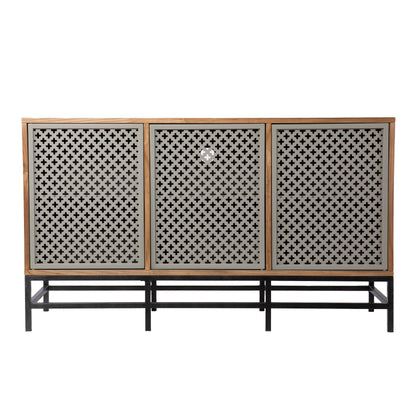 Sulham Modern 3-Door Media Cabinet