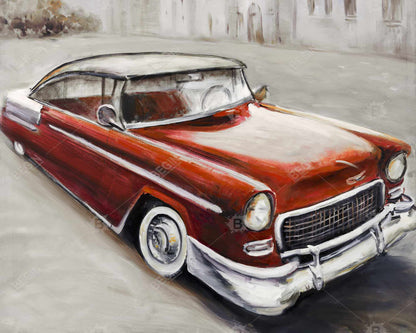 Vintage classic car - 16x20 Print on canvas