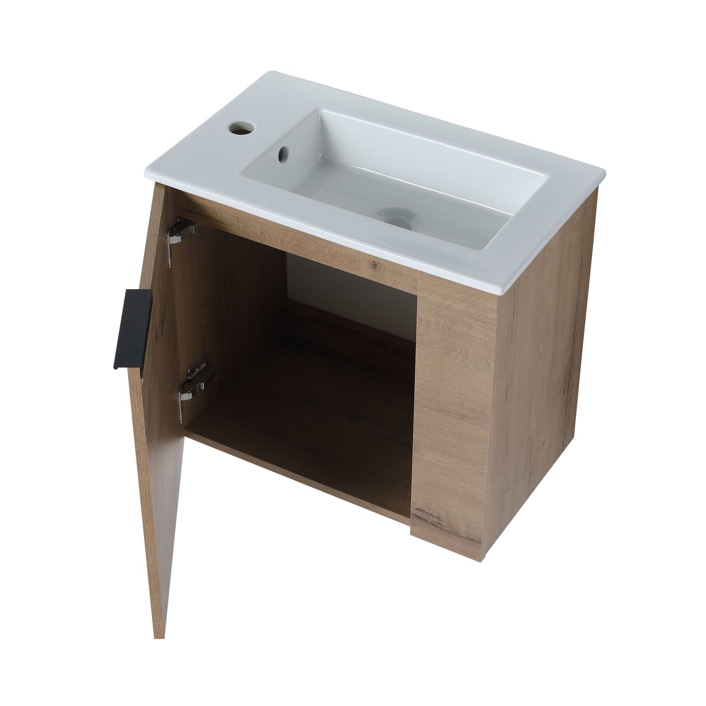 Bathroom Vanity with Sink 22 Inch for Small Bathroom,Floating Bathroom Vanity with Soft Close Door,Small Bathroom Vanity with Sink, 22x13 （KD-Packing）