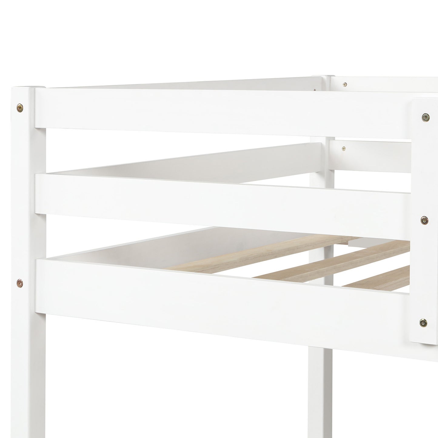 Twin over full bunk bed (White) ( old sku : WF193722AAK ）