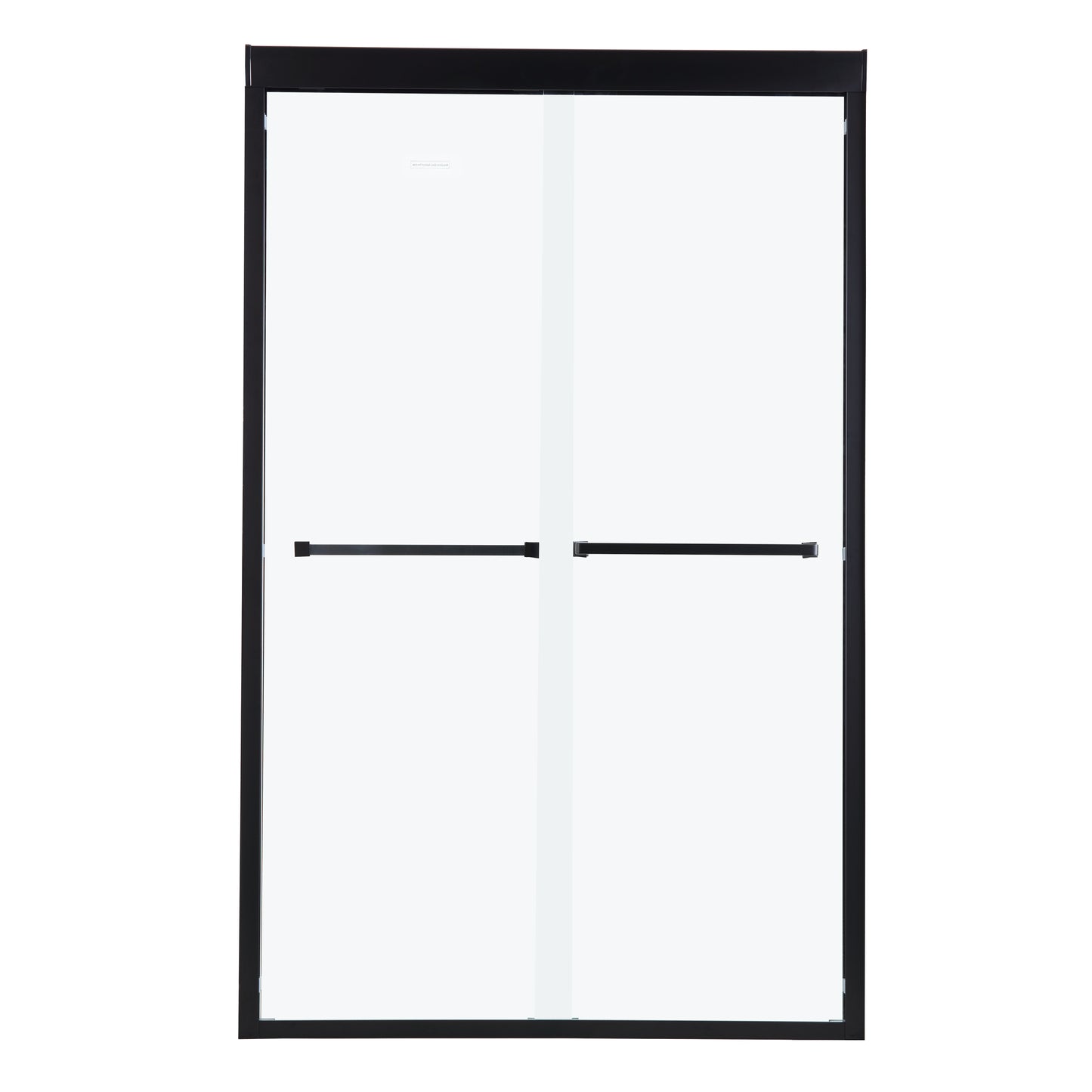 Shower Door 48" W x 76"H Double Sliding Shower Enclosure, Matte Black