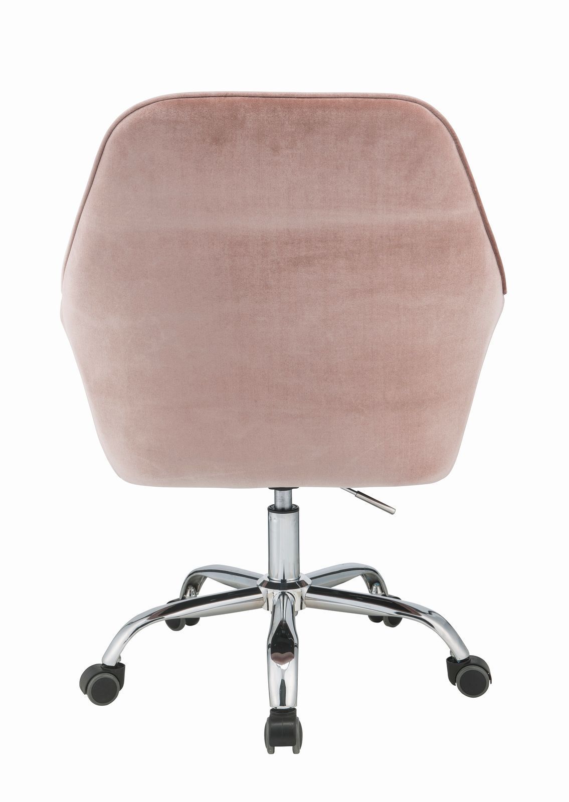 ACME Eimer Office Chair in Peach Velvet & Chrome 92504