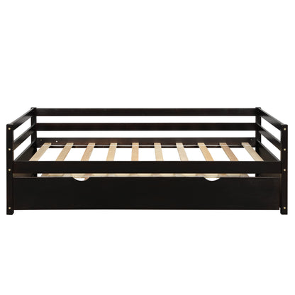 Daybed with Trundle Frame Set, Twin Size, Espresso(New SKU:WF283064AAP)