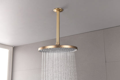 Shower Head - High Pressure Rain - Luxury Modern Look - No Hassle Tool-less 1-Min