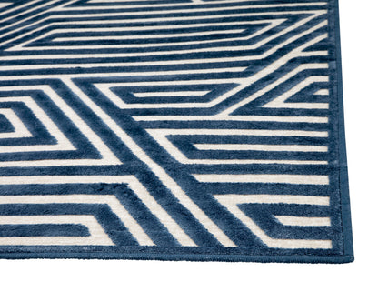 Orbit Blue Area Rug 5x8