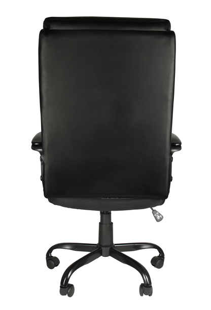 Office Desk Chair with High Quality PU Leather, Adjustable Height/Tilt, 360-Degree Swivel, 300LBS , Black