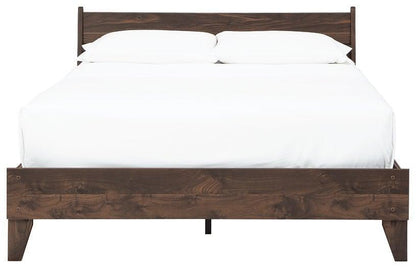 Ashley Calverson Dark Brown Casual Full Panel Platform Bed EB3660B2